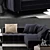 Modern and Sleek Minotti Freeman Sofa 3D model small image 2