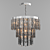 Loft Designe Chandelier: Modern Metal and Acrylic, 6-Light, 60-150cm Height 3D model small image 1