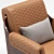 Luxury Bentley Home Sherwood Ottoman & Armchair 3D model small image 2