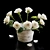 3D Roses Bucket: Exquisite Floral Replicas 3D model small image 1