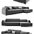 Frigerio Davis In Sofa - Modern and Spacious 3-Seater 3D model small image 2