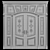 Elegant Stained-Glass Door: Artistry at Your Entrance 3D model small image 3