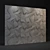 Abstract 3D Wall Panel - Concrete Gray 3D model small image 1