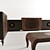 Modern Braun Franco Furniture Set 3D model small image 3