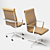 Elegant Una Chair Executive 3D model small image 2