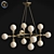 Adjustable Mid-Century Chandelier 3D model small image 1