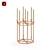 Title: Elegance in Copper: Candlestick & 7 Candles 3D model small image 1