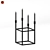 Elegant Steel Candlestick 3D model small image 1