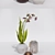 Exquisite Orchid Set: Dendrobium, Zigopetalum, Cyclamen, & Zara Home Lantern 3D model small image 2