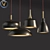 Sleek Modern Hanging Light 3D model small image 1