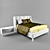 Italian Prostudio Bed 3D model small image 1