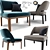 Sophisticated Minotti Owens Armchair 3D model small image 1