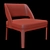 Sophisticated Minotti Owens Armchair 3D model small image 3