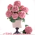 Romantic Pink Hydrangea Bouquet 3D model small image 1