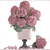 Romantic Pink Hydrangea Bouquet 3D model small image 3