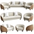 Retro Revers Lounge: Comfy Chic 3D model small image 1