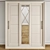 Linear Mirror Door Closet 3D model small image 1