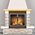 Cozy Warmth: Classic Fireplace 3D model small image 1