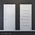 Elegant White Classic Door 3D model small image 1