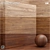 Seamless Wood Veneer Slab Set 3D model small image 1