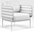 Outdoor Capsule Settee & Chair 3D model small image 3