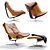 Modern Roche Bobois Dolphin Armchair 3D model small image 1