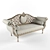 Luxurious Gold Leaf Dordogne Chaise by La Maison 3D model small image 1