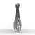 Sculptural Glass Vase: Hani Rashid 3D model small image 3