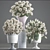 Pure Elegance: White Floral Collection 3D model small image 3
