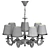 Elegant Torrone Chandelier - Gold Metal Finish 3D model small image 3