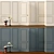 Classic Wood Wall Molding with Door Panels 3D model small image 1