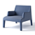 Amura Frida Armchair: Stylish Comfort for Shared Spaces 3D model small image 1