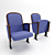 Classic Style Theater Chair 3D model small image 1