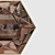 Elegant Hexagon Mirror: 1200mm X 1200mm 3D model small image 2