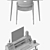 Scandi Desk: Sleek & Stylish Scandinavian Design 3D model small image 3