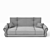 Russian-made Delux Aster Sofa 3D model small image 3