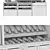Modifiable Bakery Shelves - L-3600mm, B-600mm, H-3000mm 3D model small image 3