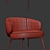 Elegant Bice Lounge Chair 3D model small image 3