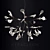 Elegant Heracleum II Small Chandelier 3D model small image 1