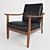 Modern Lounge Chair by Baxton 3D model small image 1