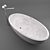 Elegant Marble Bathroom Set 3D model small image 1