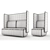 Versatile and Stylish Opera Lounge Furniture 3D model small image 3