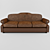 Modern Velvet Sofa 3D model small image 2