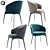 Elegant Lema Bice Dining Chair 3D model small image 1