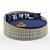 Terrasophy Braided Round Chaise Longue & Hat: Coastal Luxury 3D model small image 1