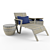 Seascape Wicker Lounge Set 3D model small image 1