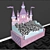 Regal Castle Kids Bed 3D model small image 3