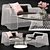 Title: Coalesse Ivy Chair & Emu Table Set 3D model small image 1