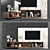 Sleek TV Stand with Storage 3D model small image 1