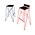 Sleek Steel Thorn Bar Stool 3D model small image 2